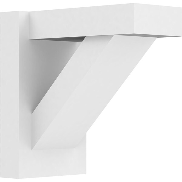 Ekena Millwork Traditional Architectural Grade PVC Outlooker with Block Ends, 7"W X 12"D X 12"H OUTP07X12X12TRA05 - main
